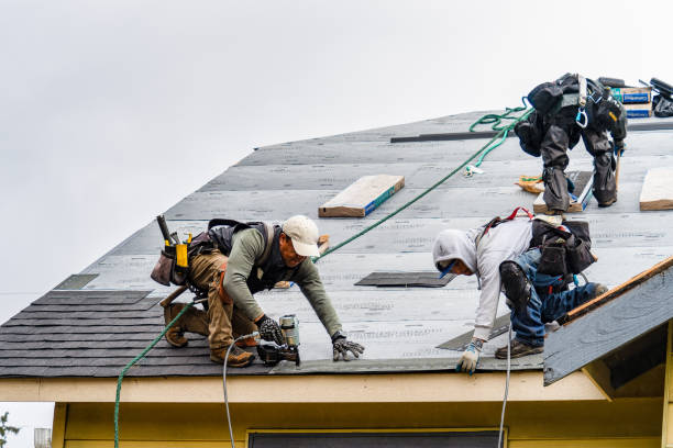 Professional Emergency Roof Repair technician working in East Galesburg, IL